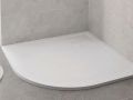 Receveur de douche d'angle, 70x70 cm, rsine, extra plat, recoupable - VERONE Angular