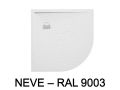 Receveur de douche d'angle, 70x70 cm, rsine, extra plat, recoupable - VERONE Angular