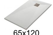 120x65 cm Extra-Flat Resin Shower Tray TECNIK