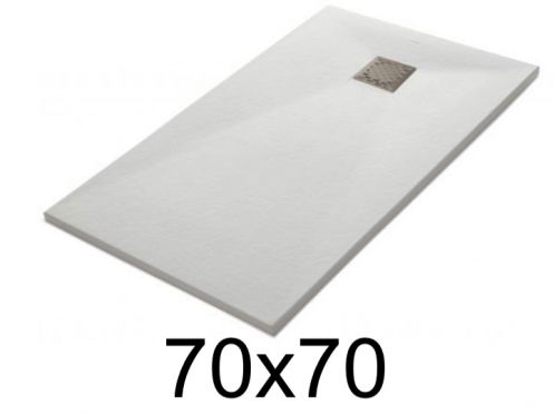 Duschwanne nach MaÃŸ 70x70 cm Harz TECNIK