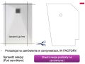 Niestandardowy brodzik 80x80 cm żywica TECNIK