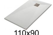Receveur de douche 110x90 cm résine extra-plat TECNIK