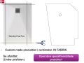 Douchebak op maat 95x95 cm hars TECNIK