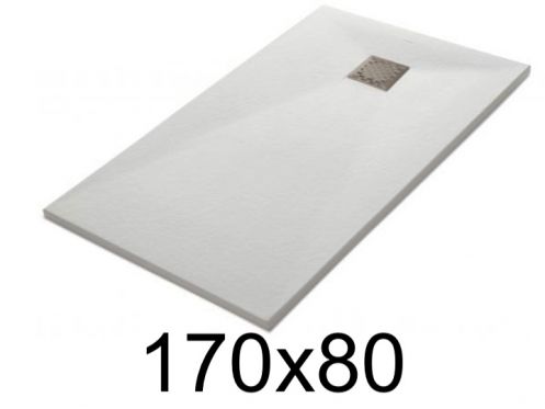 Receveur de douche 170x80 cm, resine, extra plat, recoupable, TECNIK 80x170