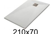 Specialfremstillet brusebadsbakke 210x70 cm i resin TECNIK