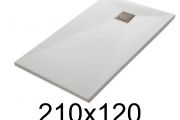 Receveur de douche italienne 210x120 cm resine extra plat VERONE