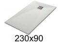 Receveur de douche italienne 230x90 cm resine extra plat VERONE