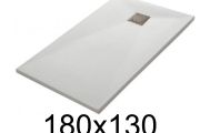 Receveur de douche 180x130 cm, finition lisse - LEEDS 130x180