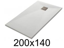 Receveur de douche 200x140 cm, finition lisse - LEEDS 140x200