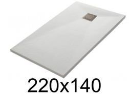 Receveur de douche 220x140 cm, finition lisse - LEEDS 140x220