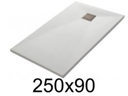 Receveur de douche 250x90 cm, finition lisse - LEEDS 90x250