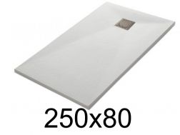 Receveur de douche 250x80 cm, finition lisse - LEEDS 80x250