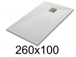 Receveur de douche 260x100 cm, finition lisse - LEEDS 100x260