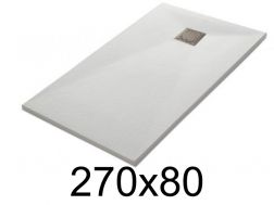 Receveur de douche 270x80 cm, finition lisse - LEEDS 80x270