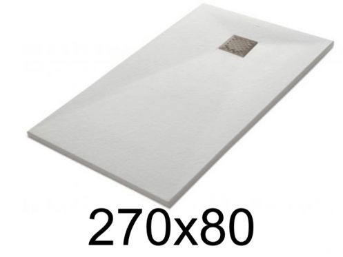 Receveur de douche 270x80 cm, finition lisse - LEEDS 80x270