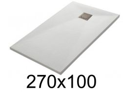 Receveur de douche 270x100 cm, finition lisse - LEEDS 100x270