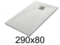 Receveur de douche 290x80 cm, finition lisse - LEEDS 80x290