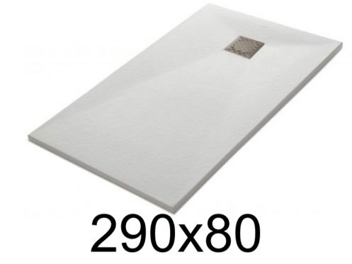 Receveur de douche 290x80 cm, finition lisse - LEEDS 80x290