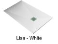Douchebak plat 300x100 cm van minerale hars - LEEDS