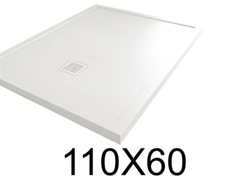 Receveur de douche avec rebord 60x110 cm Resine minerale MOMBACHO