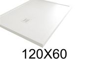 Receveur de douche avec rebord 60x120 cm Resine minerale MOMBACHO