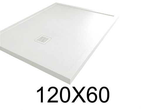 Brodzik z obrÄ™czÄ… 60x120 cm Å»ywica mineralna MOMBACHO