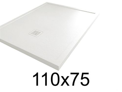 Receveur douche 75x110 cm, avec seuil de douche anti-debordement, MOMBACHO