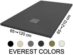 Receveur de douche, 110 cm, resine Acrystone - EVEREST Colors
