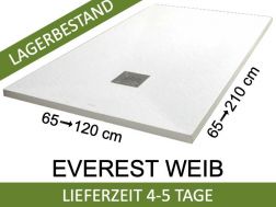 Duschwannen, 140 cm, Acrystone®-Harz, EVEREST Weib 140