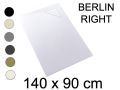 Receveur de douche, 140x90 cm, evacuation angle - BERLIN 90x140