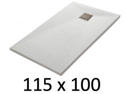 Brusekar 115x100 cm i resin ekstra fladt – TECNIK