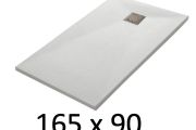 Receveur de douche 165x90 cm, resine, extra plat, recoupable, TECNIK 90x165 
