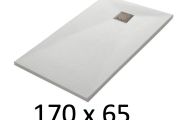 Receveur de douche 170x65 cm, resine, extra plat, recoupable, TECNIK 65x170 