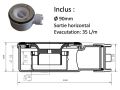 Receveur douche italienne, 120 cm, resine - ETNA COVER