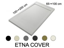 Douchebak, design, 120 cm, Acrystone hars - ETNA COVER