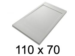 Douchebak, design, 110x70 cm, Acrystone hars - ETNA COVER 70x110