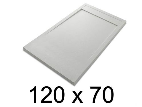 Brodzik, design, 120x70 cm,  żywica Acrystone - ETNA COVER 70x120