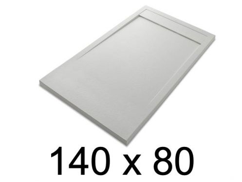 Brodzik, design, 140x80 cm,  żywica Acrystone - ETNA COVER 80x140