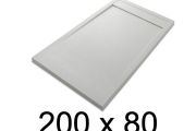 Receveur douche italienne, 200x80 cm, resine - ETNA COVER 80x200