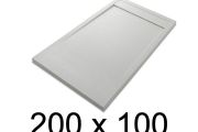 Receveur douche italienne, 200x100 cm, resine - ETNA COVER 100x200