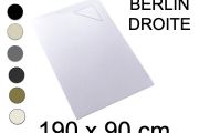 Douchebak, 190x90 cm, afvoer rechthoekig - BERLIN RIGHT 90x190