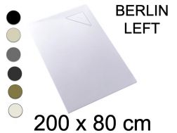 Bruser, 200x80 cm, hÃ¸jre vinkelaflÃ¸b - BERLIN RIGHT 80x200