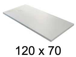 Receveur de douche recoupable, 120x70 cm, resine minérale allegee - BLAY 70x120