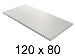 Receveur de douche recoupable, 120x80 cm, resine minerale allegee Style