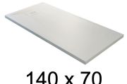 Receveur de douche recoupable, 140x70 cm, resine minérale allegee Style