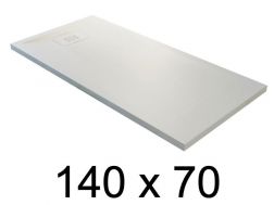 Receveur de douche recoupable, 140x70 cm, resine minérale allegee Style