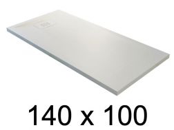 Receveur de douche recoupable, 140x100 cm, resine minérale allegee - BLAY 100x140