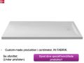 Guilty douchebak, 180x80 cm, lichtgewicht minerale hars - BLAY 80x180
