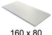 Receveur de douche recoupable, 160x80 cm, resine minérale allegee - BLAY 80x160