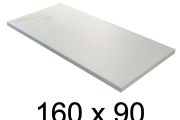 Receveur de douche recoupable, 160x90 cm, resine minérale allegee Style